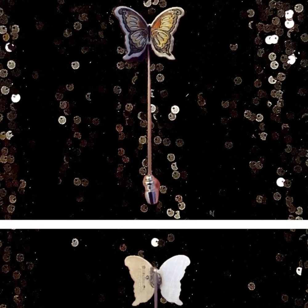 Reed and Barton Damascene Butterfly stick pin
